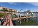 Community boat docks with multiple slips for resident use at 1695 Pinellas Bayway S # D1, Tierra Verde, FL 33715