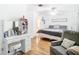 Bedroom with vanity, seating area, and large bed at 17523 Stinchar Dr # 17523, Land O Lakes, FL 34638