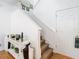 Staircase and entryway with decorative accents at 17523 Stinchar Dr # 17523, Land O Lakes, FL 34638