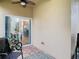 Bright patio with sliding door access to the kitchen and dining area at 17523 Stinchar Dr # 17523, Land O Lakes, FL 34638