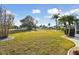 Spacious backyard offering a tranquil view of the golf course at 326 Caloosa Woods Ln, Sun City Center, FL 33573