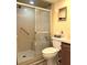 Bathroom with shower stall and toilet at 4415 Great Lakes N Dr, Clearwater, FL 33762