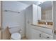 Clean bathroom with vanity, granite countertop, and shower at 4910 Bay Ne St # 109, St Petersburg, FL 33703
