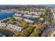 Property location shown in aerial view of waterfront community at 5176 Salmon Se Dr # B, St Petersburg, FL 33705