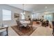 Charming dining room with table and chairs, near living room at 5308 Sanderling Ridge Dr, Lithia, FL 33547