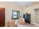 Inviting entryway with seating area and large window at 12404 Dolquieb Ln, Weeki Wachee, FL 34614