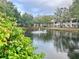 Serene pond with fountain in community at 2119 Elm St # 101, Dunedin, FL 34698