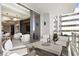 Balcony with sliding doors to living room and city views at 301 1St S St # 1002, St Petersburg, FL 33701
