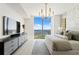 Luxury bedroom showcasing city views and modern furniture at 301 1St S St # 1002, St Petersburg, FL 33701