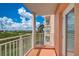 Spacious balcony with scenic waterfront views at 4516 Seagull Dr # 419, New Port Richey, FL 34652