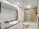 Clean bathroom with a single sink and shower/tub combo at 4516 Seagull Dr # 419, New Port Richey, FL 34652