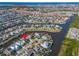 Property location shown with waterway access and Tampa Bay nearby at 5614 Seagrass Pl, Apollo Beach, FL 33572