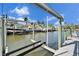 Convenient boat lift for easy water access at 5614 Seagrass Pl, Apollo Beach, FL 33572