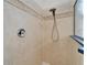 Shower with tile surround and rainfall shower head at 5614 Seagrass Pl, Apollo Beach, FL 33572
