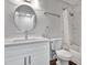 Clean bathroom with a white vanity, bathtub, and shower at 10265 Gandy N Blvd # 1507, St Petersburg, FL 33702