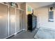 Organized garage with ample storage cabinets and a tool chest at 10338 Highland Park Pl, Palmetto, FL 34221