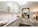 Spacious home office with granite countertops and ample storage at 10338 Highland Park Pl, Palmetto, FL 34221