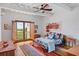 bedroom with playful decor and water views at 1571 Oceanview Dr, St Petersburg, FL 33715