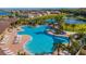 Resort-style pool with multiple lounging areas at 18207 Canopy Pl, Lakewood Ranch, FL 34211