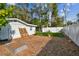 Backyard with garden beds and shed, ideal for gardening at 2126 7Th N Ave, St Petersburg, FL 33713