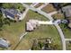 Aerial view of a house and surrounding neighborhood at 2972 Lake Saxon Dr, Land O Lakes, FL 34639