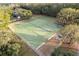 Aerial view of tennis and pickleball courts at 2972 Lake Saxon Dr, Land O Lakes, FL 34639