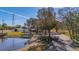 Aerial view of the home and surrounding property at 3050 Maple Trce, Tarpon Springs, FL 34688
