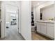 Bathroom with shower/tub combo and updated vanity at 38296 Sonnet Landing Ave, Zephyrhills, FL 33540