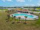 Relaxing community pool area at 38296 Sonnet Landing Ave, Zephyrhills, FL 33540
