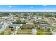 Aerial view showcasing the home's location in a residential neighborhood at 5147 Perennial Dr, Holiday, FL 34690