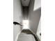 Modern staircase leading to the second floor at 5508 Viola Lee Way, Lutz, FL 33558