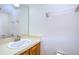 Simple and functional bathroom with a vanity and mirror at 6781 121St Ave # F, Largo, FL 33773