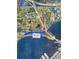 Aerial view showing nearby roads and landmarks at 724 Bayshore Dr, Terra Ceia, FL 34250