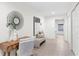 Entryway features tile floor, decor, and a bench with natural light at 8701 Ballantrae Way, Tampa, FL 33647