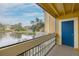 Screened porch with lake view and access to outside at 115 112Th Ne Ave # 114, St Petersburg, FL 33716