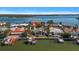 Aerial view of waterfront home and neighborhood at 17362 Kennedy Dr, North Redington Beach, FL 33708