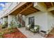 Private patio with spiral staircase access at 19201 Vista Ln # C8, Indian Shores, FL 33785