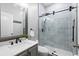 Modern bathroom with a large walk-in shower at 20000 Outpost Pt Dr, Tampa, FL 33647