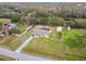 Aerial view of a single-Gathering home with a pool and large yard at 25555 Oaks Blvd, Land O Lakes, FL 34639