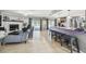 Kitchen with breakfast bar and granite countertops at 25555 Oaks Blvd, Land O Lakes, FL 34639