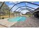 Refreshing screened pool and patio area at 25555 Oaks Blvd, Land O Lakes, FL 34639