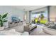 Spacious living area featuring a view of the backyard at 32652 Rustic Rise Rd, San Antonio, FL 33576