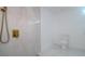 Contemporary bathroom with a large walk-in shower and marble tile at 4703 Eldorado Dr, Tampa, FL 33615