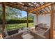Relaxing patio area with ceiling fans and comfortable seating at 5500 Denver Ne St, St Petersburg, FL 33703