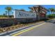 Artisan Lakes entrance sign with stonework and landscaping at 5531 Orsello St, Palmetto, FL 34221