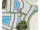 Artisan Lakes community site map showing lot 128 and amenities at 5531 Orsello St, Palmetto, FL 34221