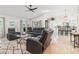 Open living space with a stylish layout and direct access to the kitchen at 6709 Ranger Dr, Tampa, FL 33615