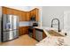 Modern kitchen with stainless steel appliances and granite counters at 7001 Interbay Blvd # 313, Tampa, FL 33616