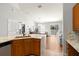 Open concept kitchen with island and breakfast bar at 7001 Interbay Blvd # 313, Tampa, FL 33616