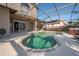 Stunning pool and spa with large screened-in patio and outdoor kitchen at 10126 Londonshire Ln, Tampa, FL 33647